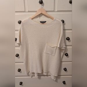 Davi & Dani Women's Cream Sweater W/Sequins. Size 1X